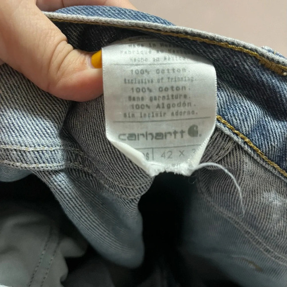 Carhartt Relaxed fit straight leg jeans 42x32 excellent condition fit and wash - Picture 7 of 8